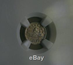 Bolivia Potosi 1852 1/4 Sol Scudo Silver NGC MS63 World Coin Llama South America