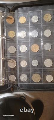 Book complete with 200 foreign coins. Tons of old coins. Possibly some silver