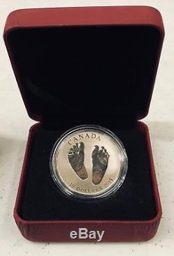 Born In 2015 10$ 99.99% Pure Silver Coin Baby Feet Welcome To The World