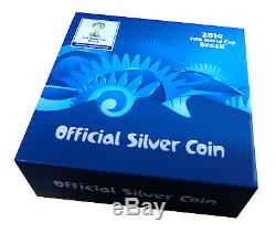 Brazil Coin, WC1401C2 2014 Fifa World Cup Silver Coin, Soccer, Football, Sport