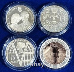 British Empire Proof Silver Coins Lot 3.44 oz ASW Gibraltar UK Australia Q76