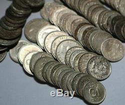 Bulk World Silver Coins 100+ Massive Lot Better Coins Free Shipping