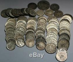 Bulk World Silver Coins 100+ Massive Lot Better Coins Free Shipping