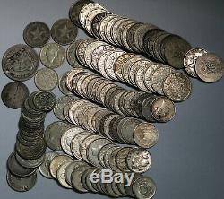 Bulk World Silver Coins 100+ Massive Lot Better Coins Free Shipping