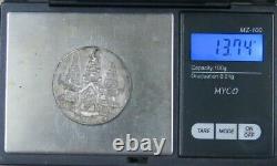 CAMBODIA Tical (1847) Hamza Bird, 13.74 gr 35 mm. Silver coin