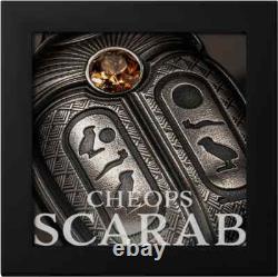 CHEOPS Scarab 1 Oz Silver Coin $5 Palau 2023