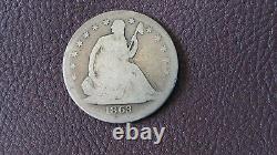 COLLECTIBLES U. S 1863-S Half Dollar Silver Seated Liberty