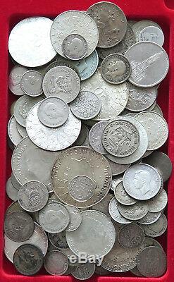 COLLECTION SILVER WORLD COINS, LOT ONLY SILVER, 136PC 700G #xx4 003