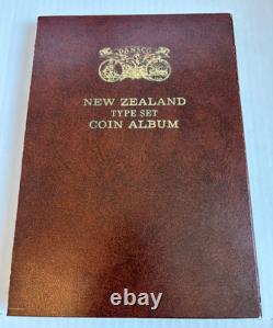 COMPLETE New Zealand Type Set & Dansco #447 Folder Collection x34 Coins, Silver
