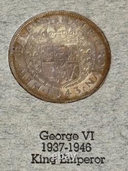 COMPLETE New Zealand Type Set & Dansco #447 Folder Collection x34 Coins, Silver