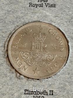 COMPLETE New Zealand Type Set & Dansco #447 Folder Collection x34 Coins, Silver