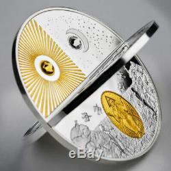 CREATION OF THE WORLD 3D COIN 2019 $5.00 2 oz Pure Silver Coin NIUE
