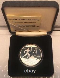CYPRUS 2000 Sydney Olympic Games Silver Coin in official case + COA