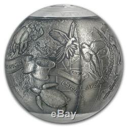 Cameroon 2017 SOS To The World Endangered Animal Species Proof 3D Silver Coin