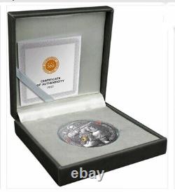 Cameroon 2021 Zaporozhian Cossack Legendary Warriors 3 oz Antique Finish Silver