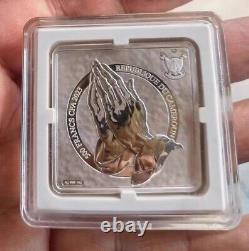 Cameroon 2023 1oz Curved Silver Coin-A crying Palestinian girl prays for peace