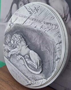 Cameroon 2023 Lucerne's sad lion -Bimetallic commemorative coin 1ozAg+5oz copper