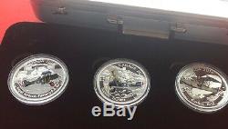 Canada 2016 World War I Aircraft WWI 3 Coin Airplane Silver Set in Metal Case