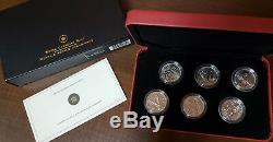 Canada Sterling Silver 6 Coins Set World War II 50 Cents 2005