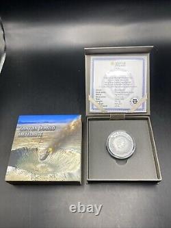 Canyon Diablo Meteorite Silver Coin, 2014, Mintage 666