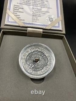 Canyon Diablo Meteorite Silver Coin, 2014, Mintage 666