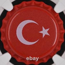 Chad. 2021, 500 Francs, Silver NGC PF69 Top Pop? Bottle Cap, Turkey