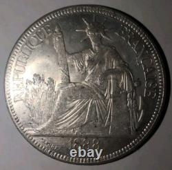 China 1888 French Piastre Silver Dollar Coin Sigma Tested #QT06