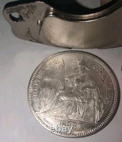 China 1888 French Piastre Silver Dollar Coin Sigma Tested #QT06