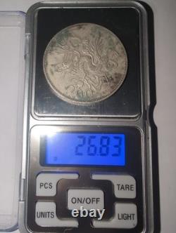 China 1898 French Sidetongbao Silver Dollar Coin Sigma Tested #QT03