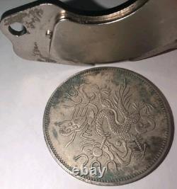 China 1898 French Sidetongbao Silver Dollar Coin Sigma Tested #QT03