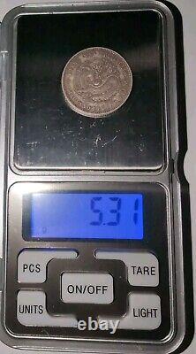 China 1898 Kiangnan Silver 20 Cents Sigma Tested 1 Mace & 4.4 Candareens #RCS01