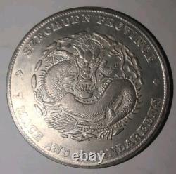 China 1898 Szechuan Silver Dollar Coin Sigma Tested #V05 7 Mace & 2 Candareens