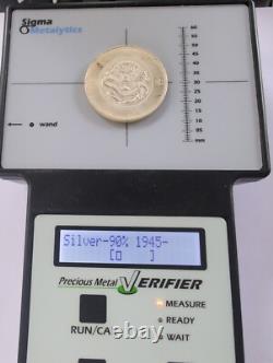 China 1907 Qing Dy. Kwang Shu Yunnan Silver Dollar Coin Sigma Tested #3351