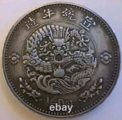 China 1910 Xuantong Silver 20 Cents Coin Sigma Testes #TJ02