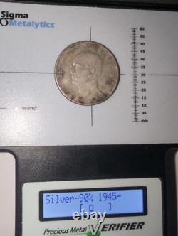 China 1933 Sun Yat Sen Birds Junk Silver Dollar Coin Tested #AP72