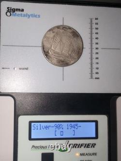 China 1933 Sun Yat Sen Birds Junk Silver Dollar Coin Tested #AP72