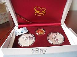 China 2009 Gold + Silver Coins Set Shanghai World Expo (Issue 1st)