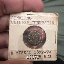 China Sinkiang 5 Fen (1/2 Miscal) 1872-1879 Amazing Mint Condition
