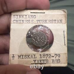 China Sinkiang 5 Fen (1/2 Miscal) 1872-1879 Amazing Mint Condition