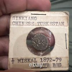 China Sinkiang 5 Fen (1/2 Miscal) 1872-1879 Amazing Mint Condition
