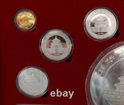 Chinese Commemorative Gold & Silver Plated Coin Set 2010 Year Of The Tiger