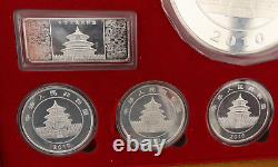 Chinese Commemorative Gold & Silver Plated Coin Set 2010 Year Of The Tiger