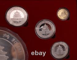 Chinese Commemorative Gold & Silver Plated Coin Set 2010 Year Of The Tiger