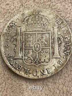 Chopmarks 1799 Spanish Mexico Silver 8 Reales Spanish Colonial Dollar authentic