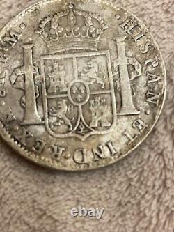 Chopmarks 1799 Spanish Mexico Silver 8 Reales Spanish Colonial Dollar authentic