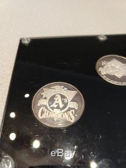 Cincinnati Reds Baseball Mlb 1990 World Series Champions. 999 Silver 3 Coin Set