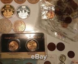 Coin Currency Token lot 70 items UNC bills coins worlds fair silver US Foreign