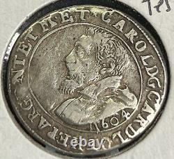 Coin, FRENCH STATES, Charles II, Teston, 1604, Silver, VF #W29