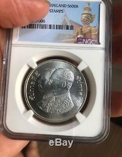 Coin Stamp Silver Commemorative World Mint Rare Siam King RamaV Thailand Postage