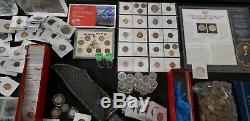Coins. Coin Lot. American Coins. World Coins. Silver Coins. Wheat Pennies. Lot 5
